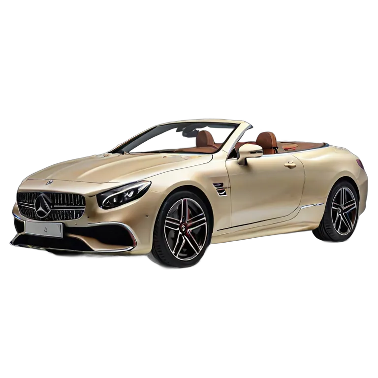 乗り物 車 クリームとブラウンの豪華なピクニックをテーマにしたコンバーチブル 透過 PNG 画像 フリー素材 #11395