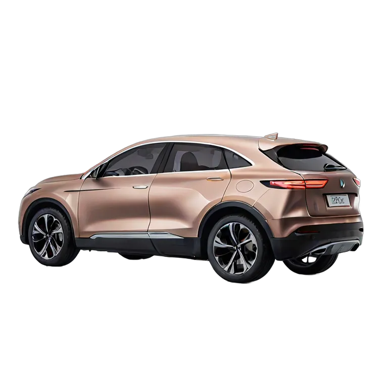 乗り物 車 マットローズゴールドラグジュアリーコンパクトEV 透過 PNG 画像 フリー素材 #11419