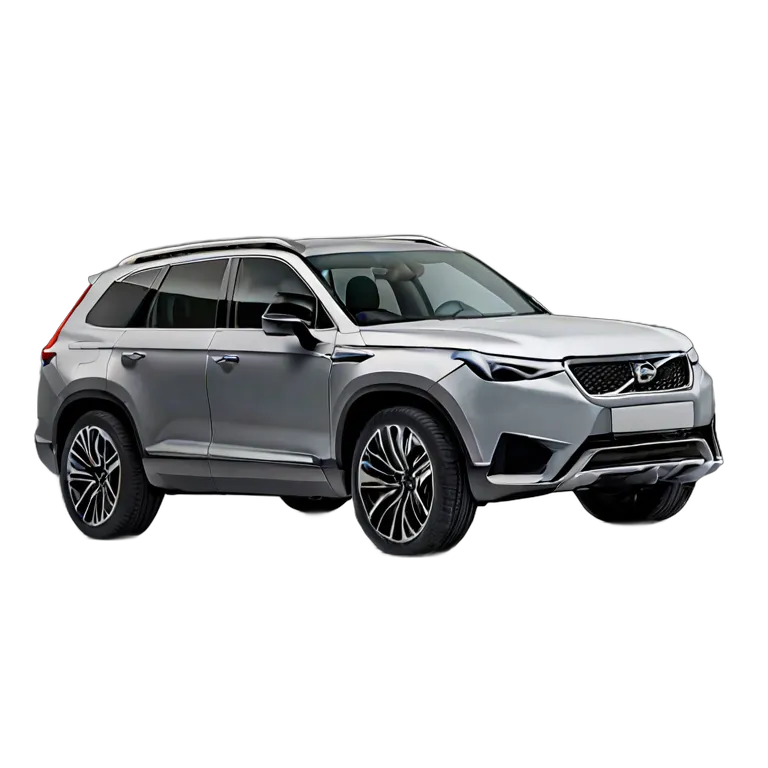 乗り物 車 ソフトグレーのミニマルなスカンジナビアスタイルSUV 透過 PNG 画像 フリー素材 #11354