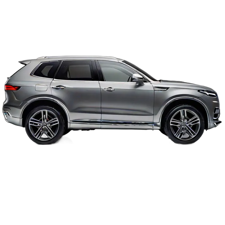 乗り物 車 ソフトグレーのミニマルなスカンジナビアスタイルSUV 透過 PNG 画像 フリー素材 #11357