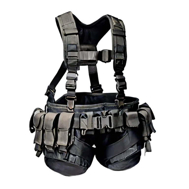 戦争 陸戦 懸垂下降用頑丈な戦闘用ハーネス 透過 PNG 画像 フリー素材 #24300