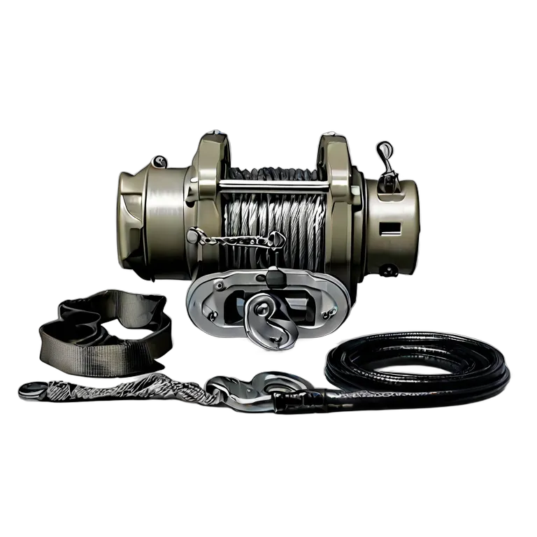 戦争 陸戦 戦術車両用大型ウインチ 透過 PNG 画像 フリー素材 #24243