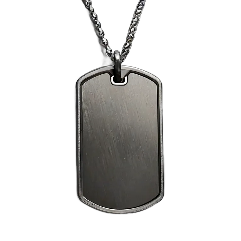 戦争 陸戦 チェーン付き軍用IDタグ 透過 PNG 画像 フリー素材 #24250