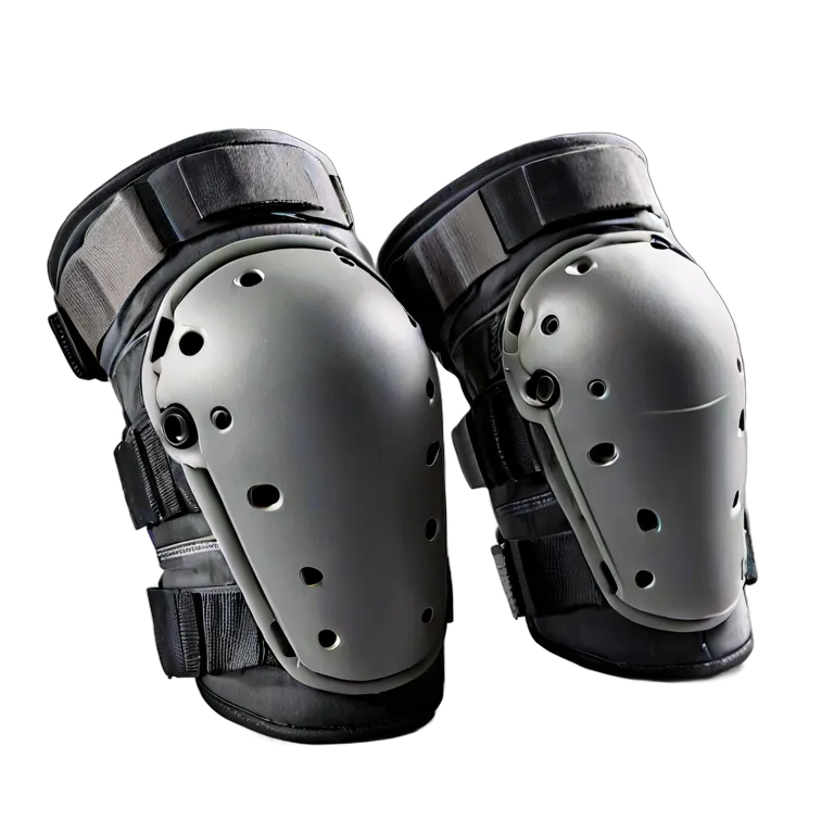 戦争 陸戦 タクティカルニー＆エルボーパッドセット（グレー） 透過 PNG 画像 フリー素材 #24289