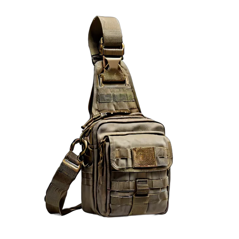 戦争 陸戦 隠し持ち運び用タクティカルスリングバッグ 透過 PNG 画像 フリー素材 #24252