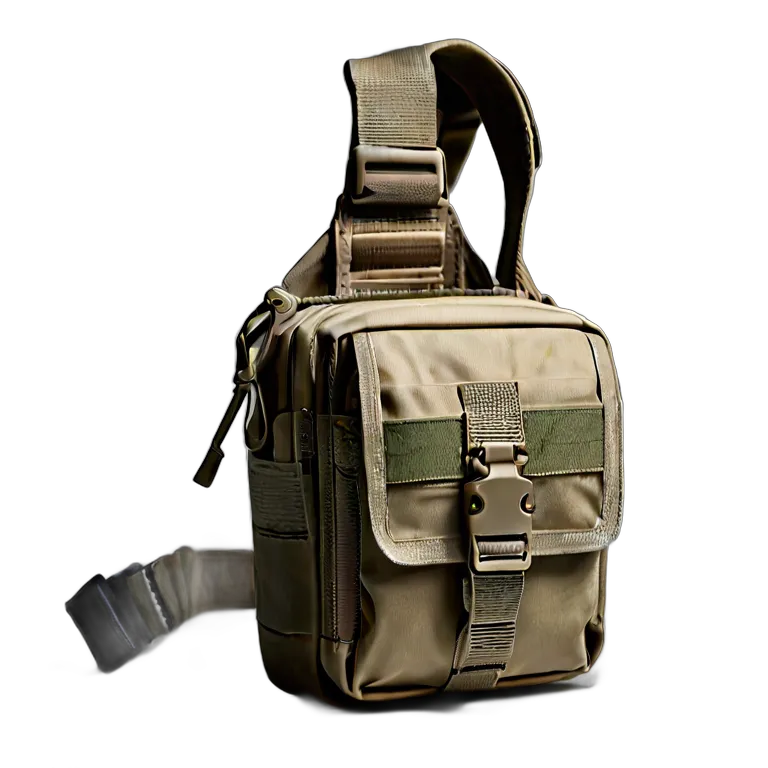 戦争 陸戦 隠し持ち運び用タクティカルスリングバッグ 透過 PNG 画像 フリー素材 #24253