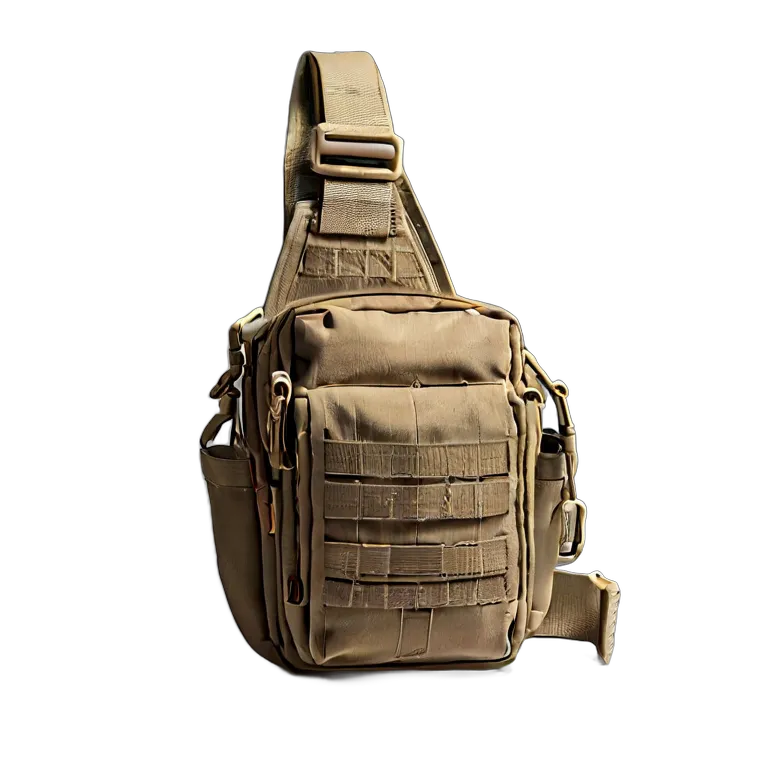 戦争 陸戦 隠し持ち運び用タクティカルスリングバッグ 透過 PNG 画像 フリー素材 #24254