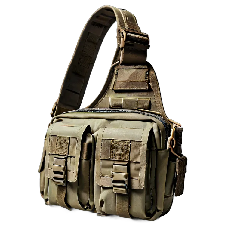 戦争 陸戦 隠し持ち運び用タクティカルスリングバッグ 透過 PNG 画像 フリー素材 #24256