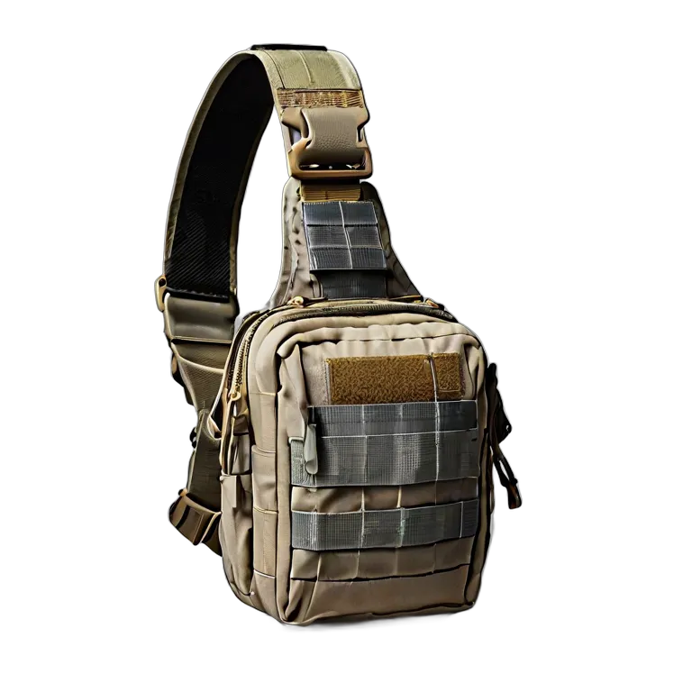 戦争 陸戦 隠し持ち運び用タクティカルスリングバッグ 透過 PNG 画像 フリー素材 #24261