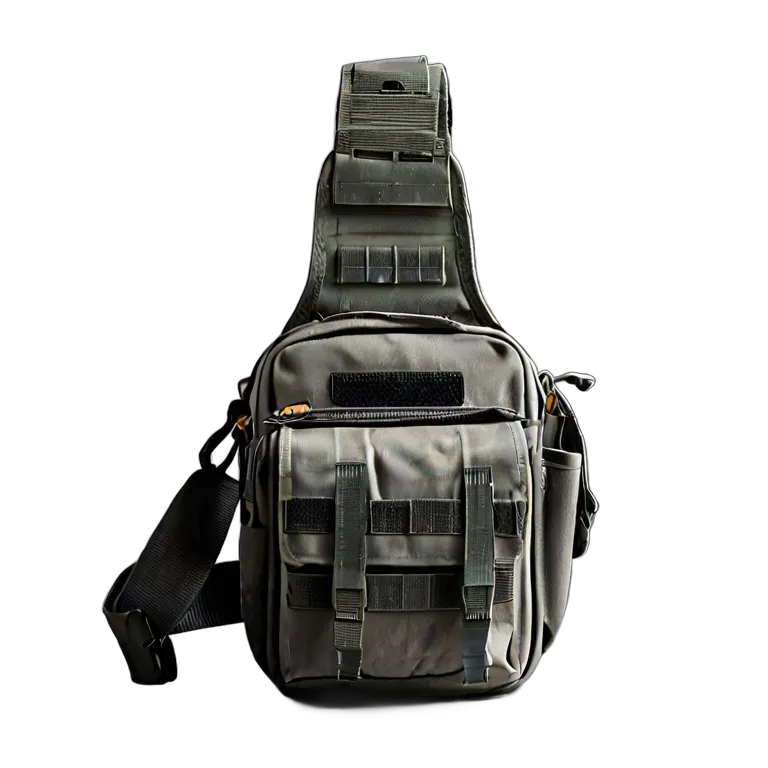 戦争 陸戦 隠し持ち運び用タクティカルスリングバッグ 透過 PNG 画像 フリー素材 #24263