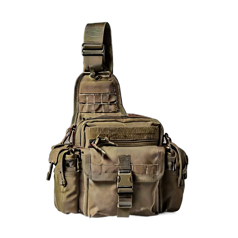 戦争 陸戦 隠し持ち運び用タクティカルスリングバッグ 透過 PNG 画像 フリー素材 #24266