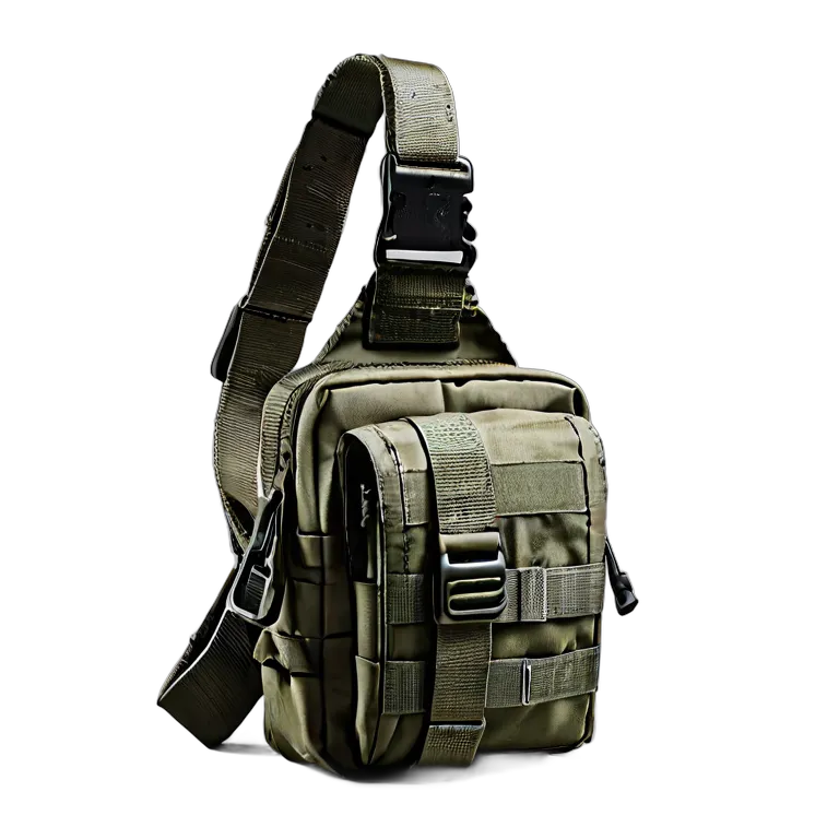 戦争 陸戦 隠し持ち運び用タクティカルスリングバッグ 透過 PNG 画像 フリー素材 #24267