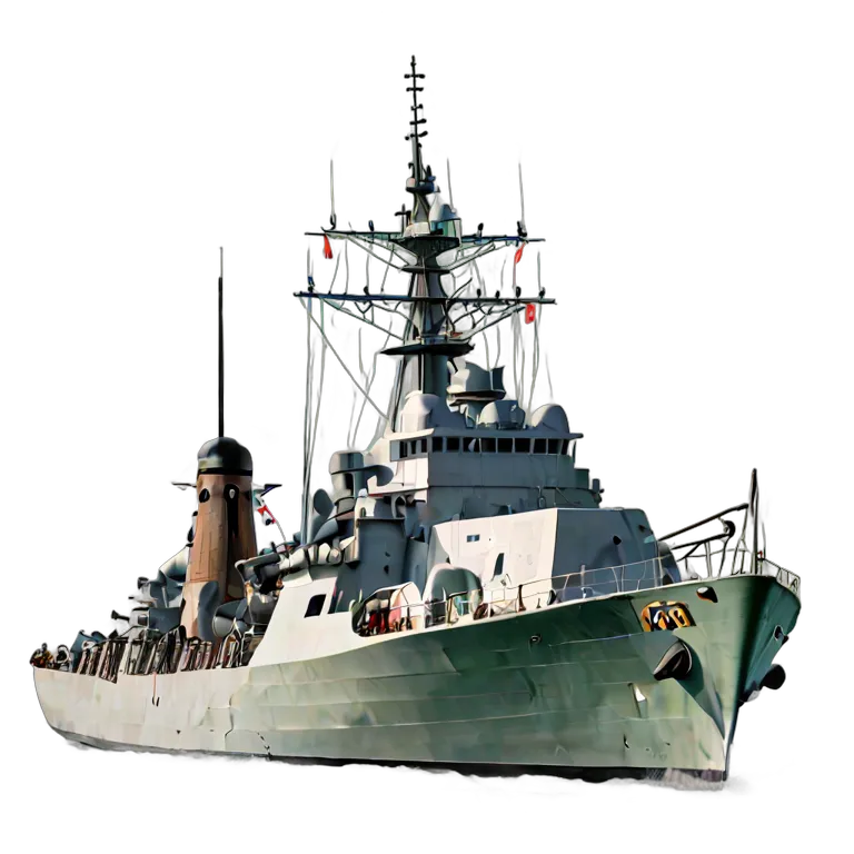 戦争 海戦 イギリスのバイキング級駆逐艦 透過 PNG 画像 フリー素材 #33602