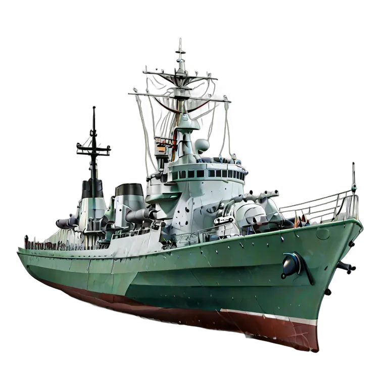 戦争 海戦 イギリスのバイキング級駆逐艦 透過 PNG 画像 フリー素材 #33603