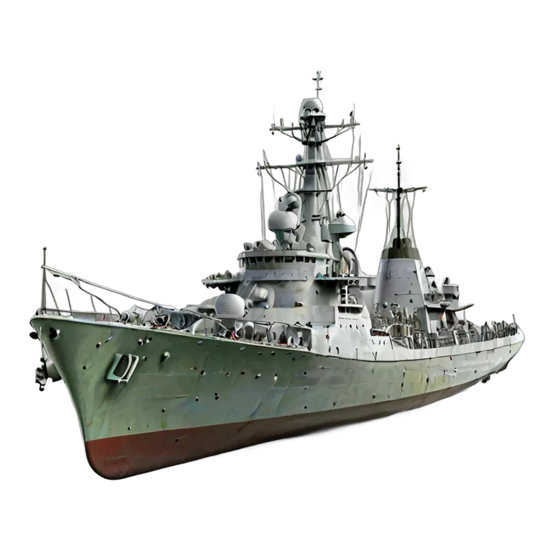 戦争 海戦 イギリスのバイキング級駆逐艦 透過 PNG 画像 フリー素材 #33604