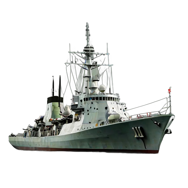 戦争 海戦 イギリスのバイキング級駆逐艦 透過 PNG 画像 フリー素材 #33605