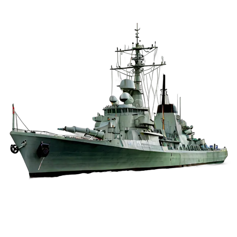 戦争 海戦 イギリスのバイキング級駆逐艦 透過 PNG 画像 フリー素材 #33606