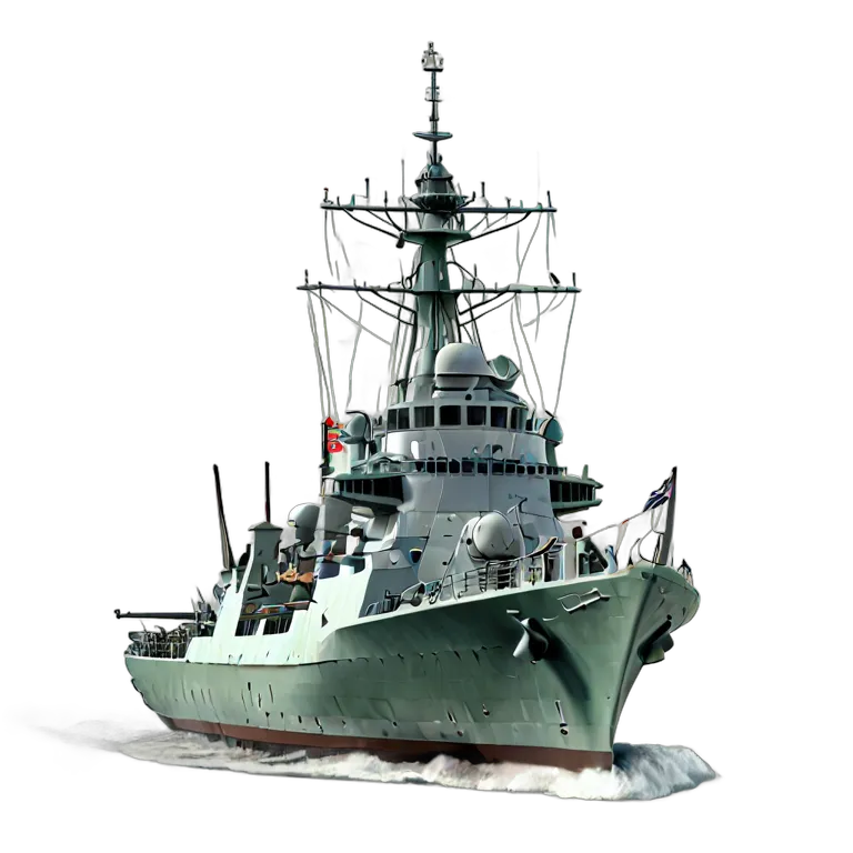 戦争 海戦 イギリスのバイキング級駆逐艦 透過 PNG 画像 フリー素材 #33607