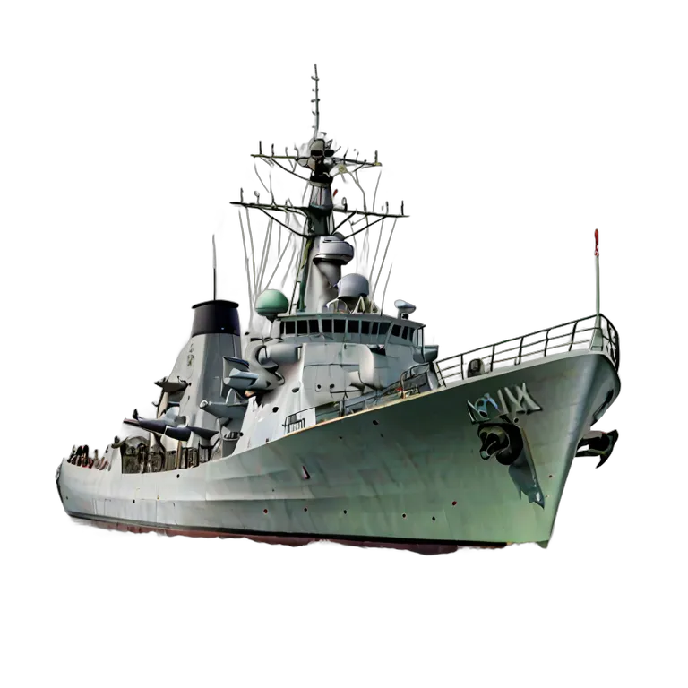 戦争 海戦 イギリスのバイキング級駆逐艦 透過 PNG 画像 フリー素材 #33609