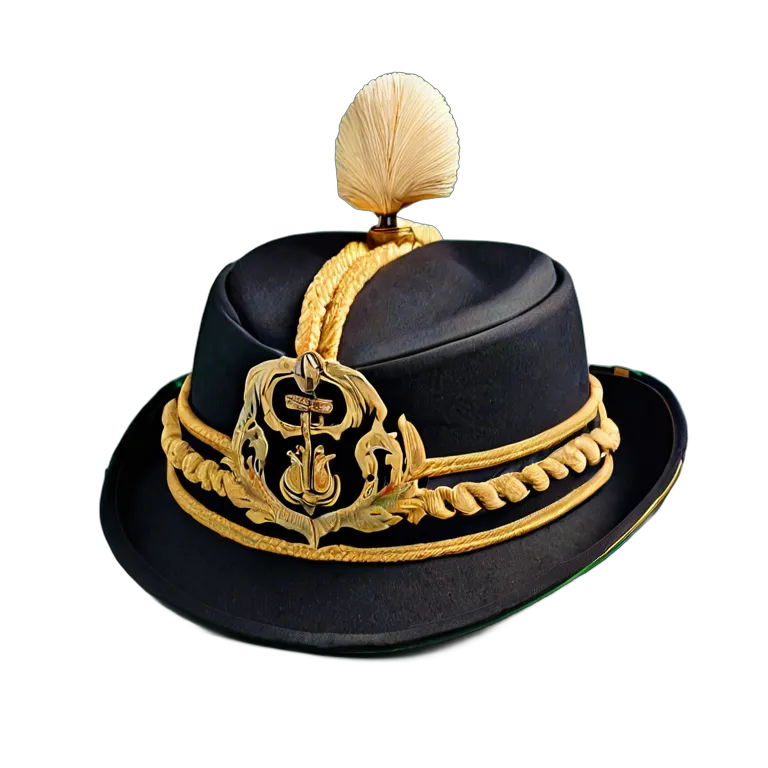 戦争 海戦 海軍大佐の二角帽子 透過 PNG 画像 フリー素材 #33621