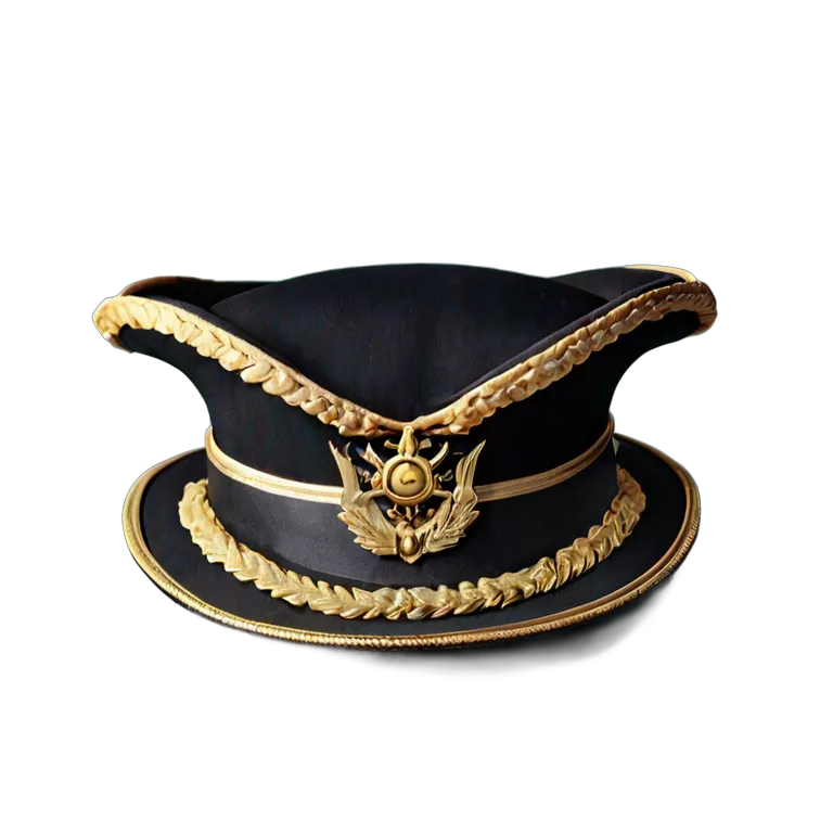 戦争 海戦 海軍大佐の二角帽子 透過 PNG 画像 フリー素材 #33623