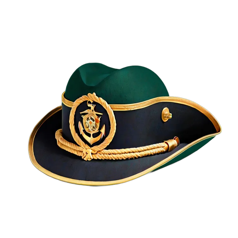 戦争 海戦 海軍大佐の二角帽子 透過 PNG 画像 フリー素材 #33624