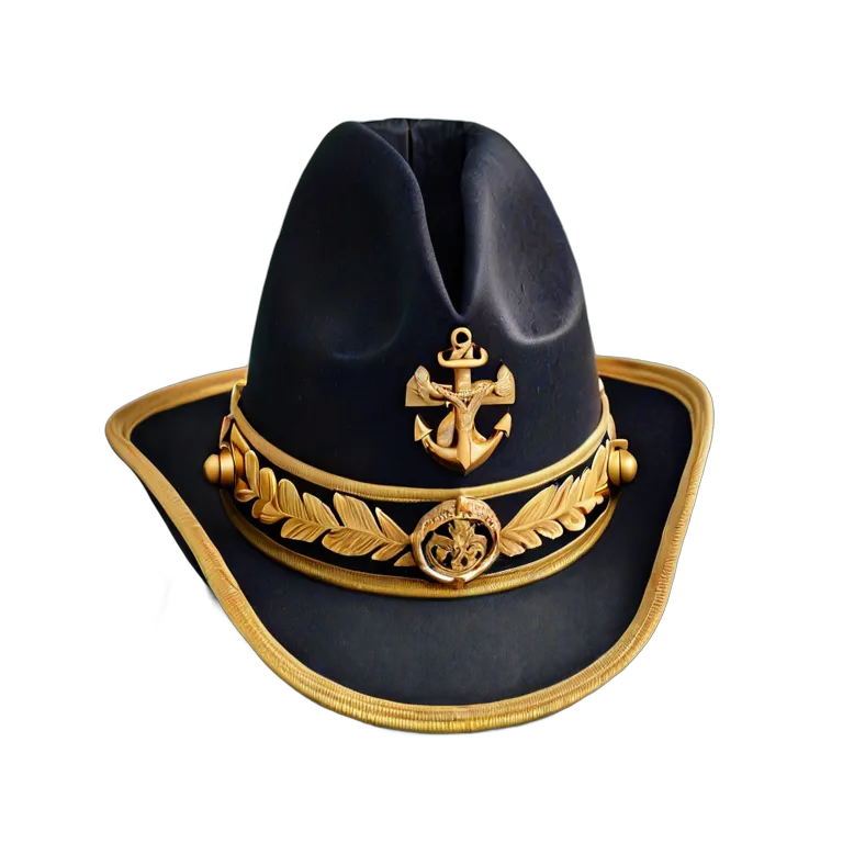 戦争 海戦 海軍大佐の二角帽子 透過 PNG 画像 フリー素材 #33625