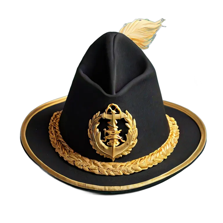 戦争 海戦 海軍大佐の二角帽子 透過 PNG 画像 フリー素材 #33629