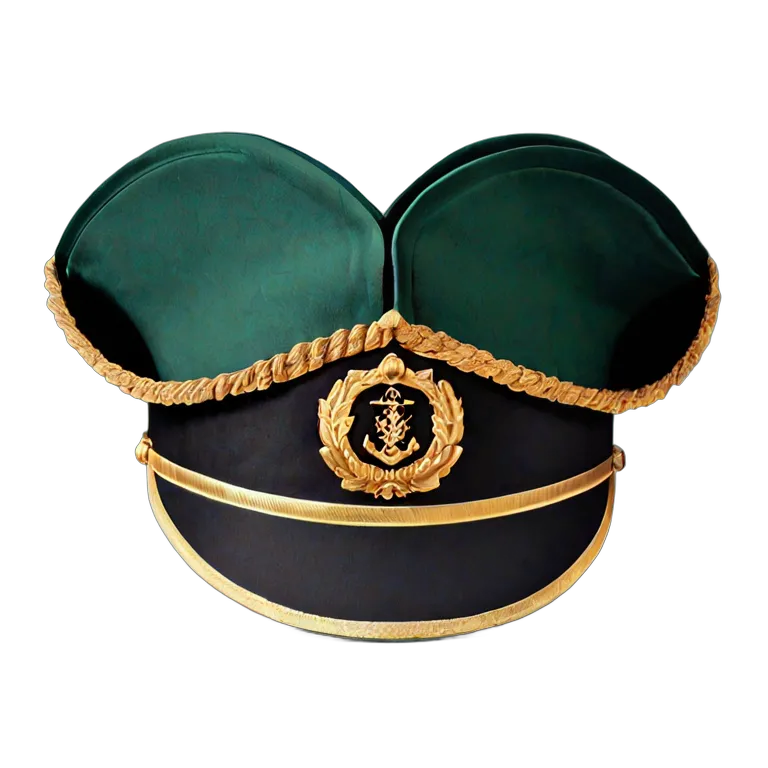 戦争 海戦 海軍大佐の二角帽子 透過 PNG 画像 フリー素材 #33630