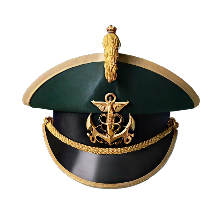 戦争 海戦 海軍大佐の二角帽子 透過 PNG 画像 フリー素材 #33631