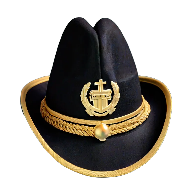 戦争 海戦 海軍大佐の二角帽子 透過 PNG 画像 フリー素材 #33632